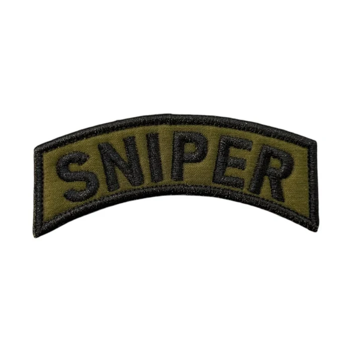 khaki ground sniper written patch