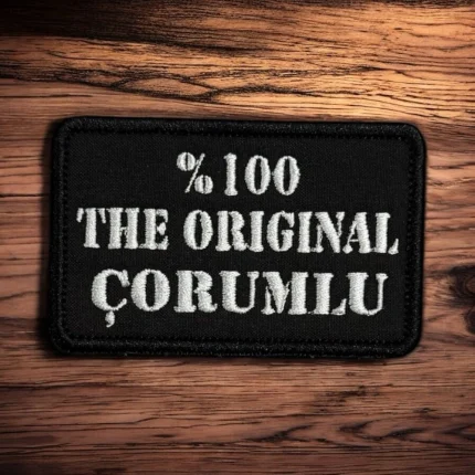 the original corumlu yazili nakis patch pec