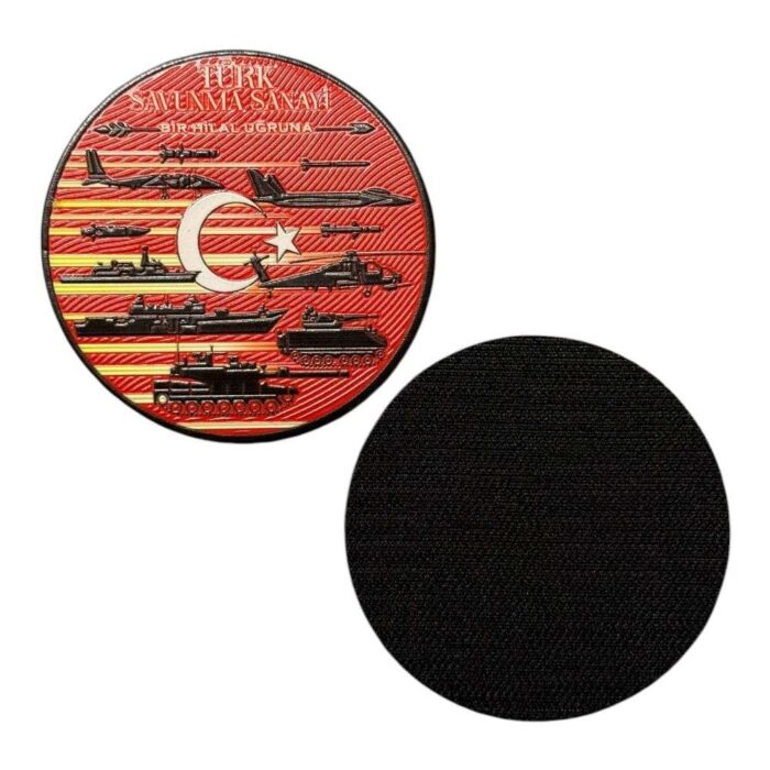 turk savunma sanayi a crescent patch velcro
