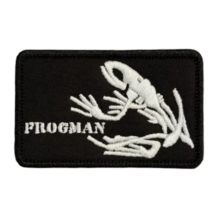 siyah zemin frogman nakis pec patch