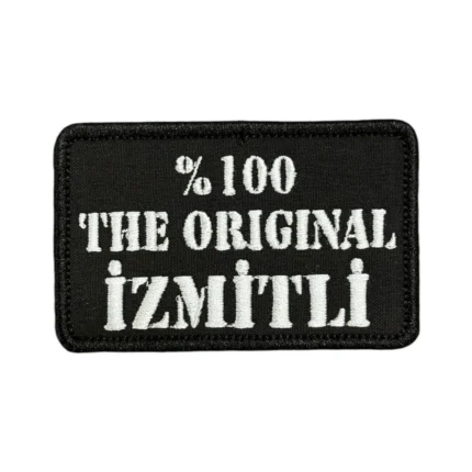 the original izmitli written embroidery patch