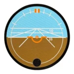 airplane artificial horizon indicator patch