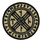 Beige Gokturk God Embroidered Patch