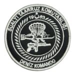 beyaz renk sat deniz komando nakis patch pec