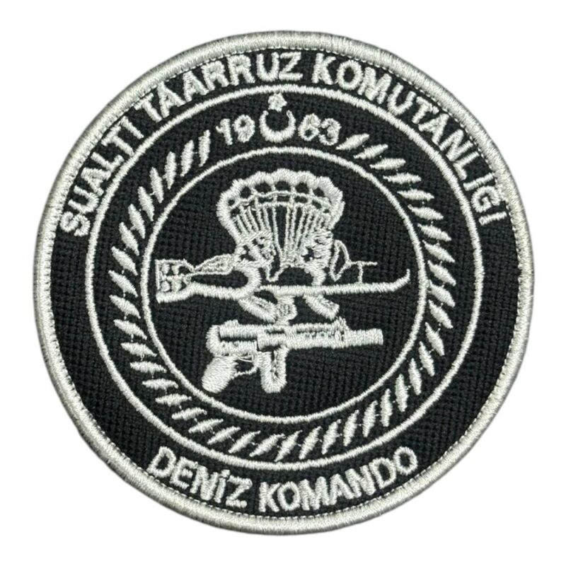 beyaz renk sat deniz komando nakis patch pec