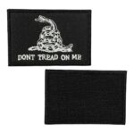 dont tread on me written embroidery patch velcro