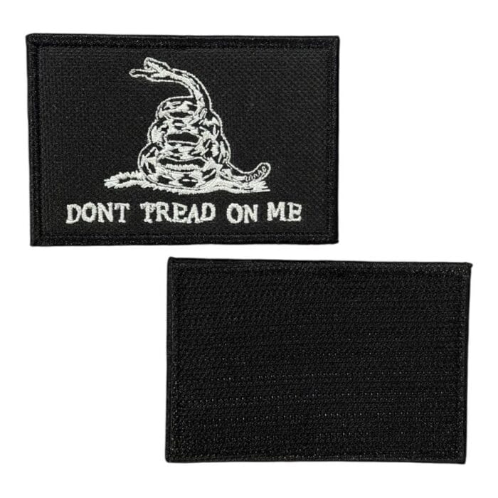 dont tread on me yazili nakis pec patch cirtli