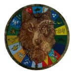 wolf headed turkish states flags patch