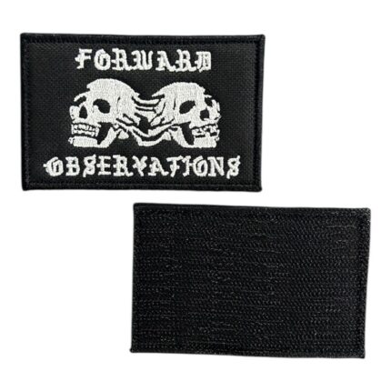 skull forward observations embroidery patch velcro