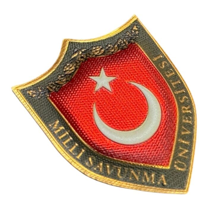 milli savunma universitesi coat badge patch arms