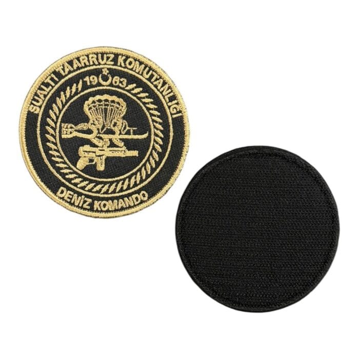 tan color sat sea commando patch velcro