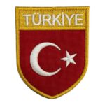 turkiye yazili turk bayragi nakis pec patch