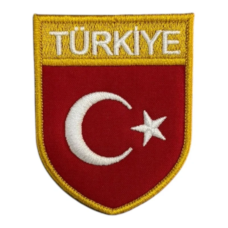 turkiye yazili turk bayragi nakis pec patch