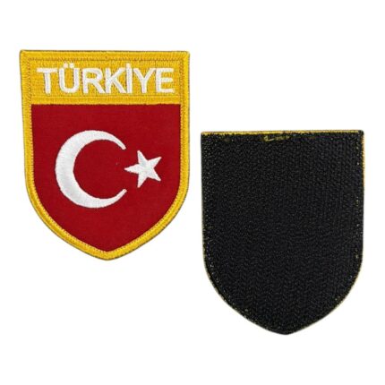 turkey written turkish flag patch velcro