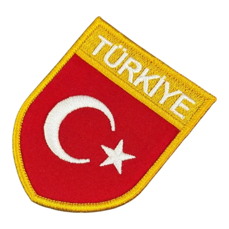turkiye yazili turk bayrak nakis pec patch