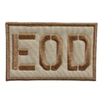 beige ground eod embroidery patch