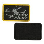 black ground fpv pilot drone patch velcro