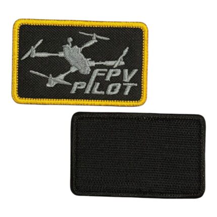black ground fpv pilot drone patch velcro