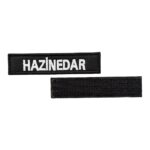 black ground hazinedar written patch velcro