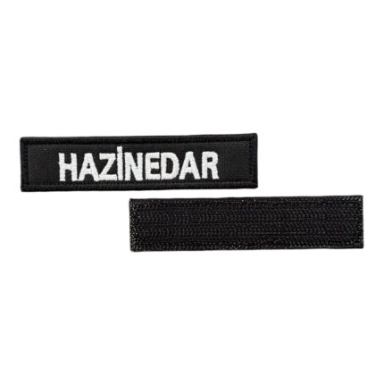 black ground hazinedar written patch velcro