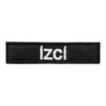 black ground izci written patch