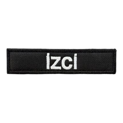 black ground izci written patch