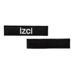black ground izci written patch velcro
