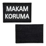 black ground makam koruma patch 6x4 cm velcro