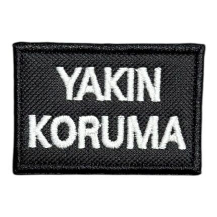 black ground yakin koruma patch 6x4 cm