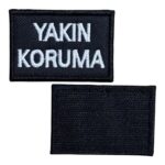 black ground yakin koruma patch 6x4 cm velcro