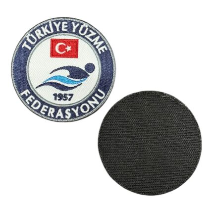 turkiye yuzme federasyonu embroidery patch velcro