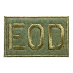 green ground eod embroidery patch