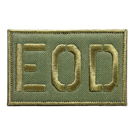 green ground eod embroidery patch