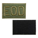 green ground eod embroidery patch velcro