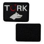 bozkurt ve ay yildizli turk patch pec cirtli