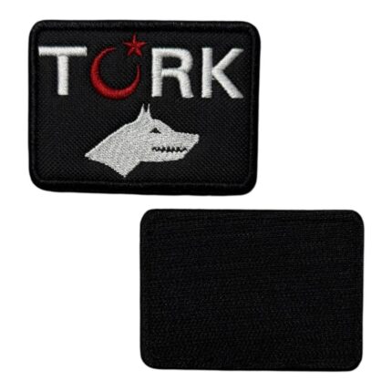 bozkurt ve ay yildizli turk patch pec cirtli