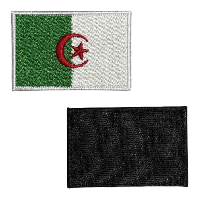 cezayir bayragi nakis patch pec cirtli