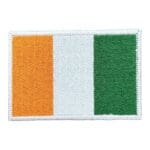 ivory coast flag embroidery patch