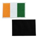 ivory coast flag embroidery patch velcro
