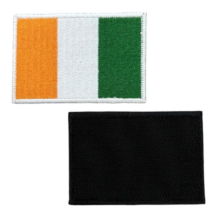 ivory coast flag embroidery patch velcro