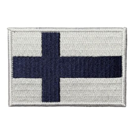 finland flag embroidery patch