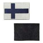 finlandiya bayragi nakis patch pec cirtli