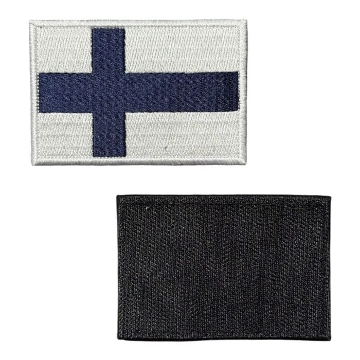 finlandiya bayragi nakis patch pec cirtli