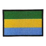 gabon bayragi nakis patch pec