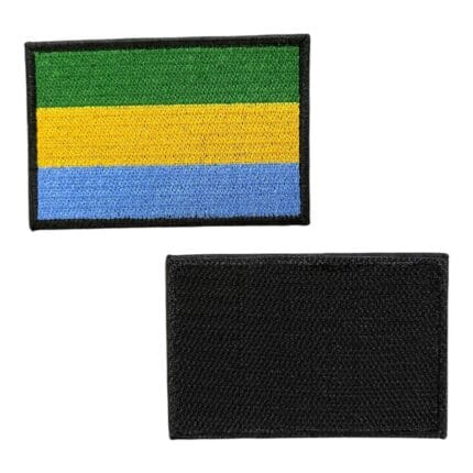 gabon flag embroidery patch velcro