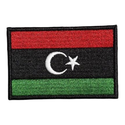 libya flag embroidery patch