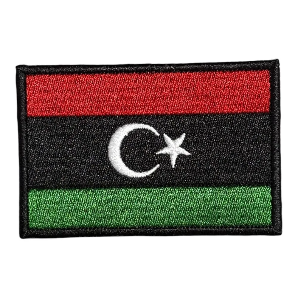 libya flag embroidery patch