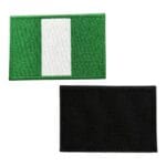 nigeria flag embroidery patch velcro