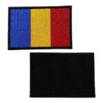 romanian flag embroidery patch velcro
