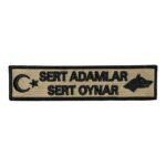 sert adamlar sert oynar written embroidery patch